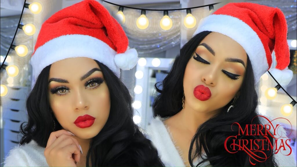 Maquillaje sencillo para navidad